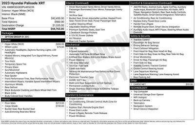 2023 Hyundai Palisade XRT