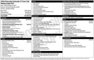 2025 Chevrolet Colorado WT/LT