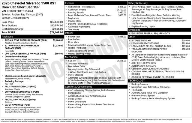 2026 Chevrolet Silverado 1500 RST