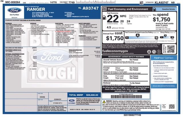 2019 Ford Ranger XL