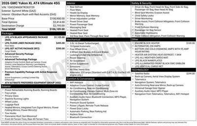 2026 GMC Yukon XL AT4 Ultimate