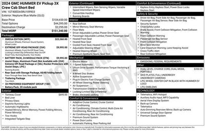 2024 GMC HUMMER EV Pickup 3X OMEGA LIMITED EDITION