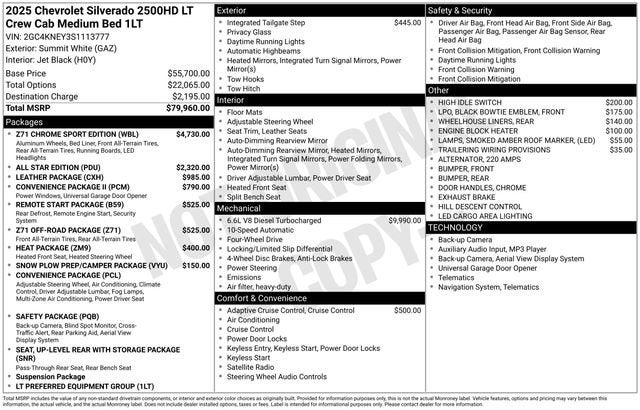 2025 Chevrolet Silverado 2500 HD LT
