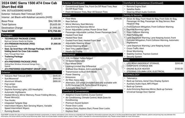2024 GMC Sierra 1500 AT4