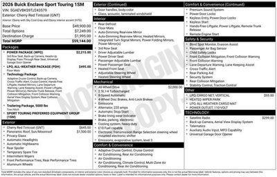 2026 Buick Enclave Sport Touring