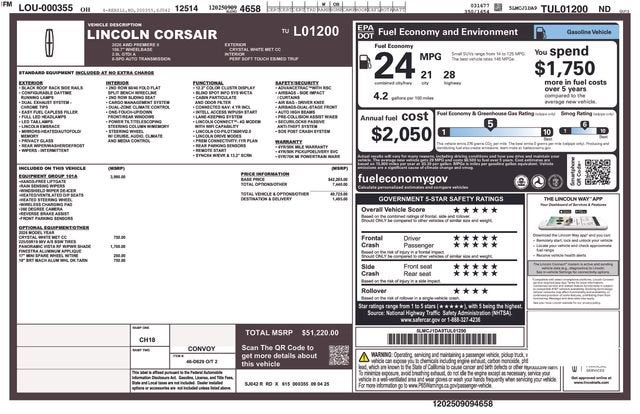 2026 Lincoln Corsair Premiere