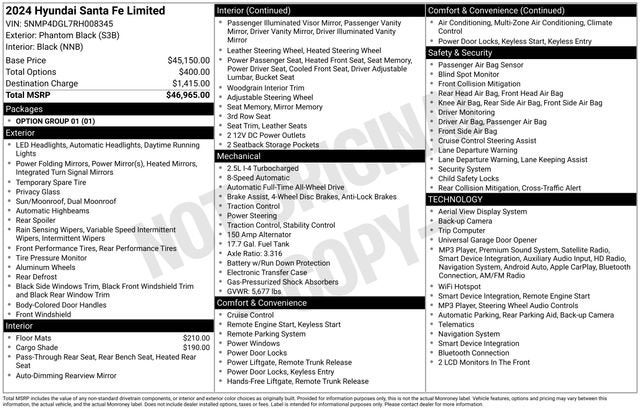 2024 Hyundai Santa Fe Limited