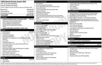 2026 Buick Envista Avenir