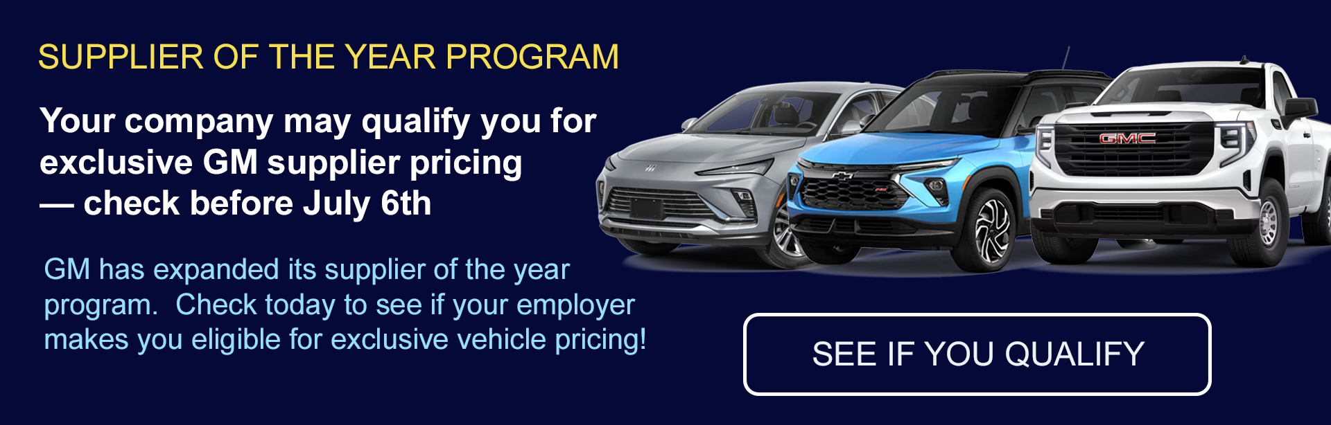 Supplier of the Year Program. Vehicle lineup on blue wallpap
